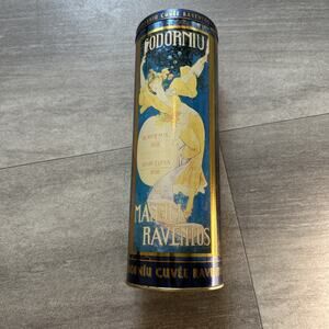Vintage Codorniu Cuvee Raventos Cava Metal Tin Empty